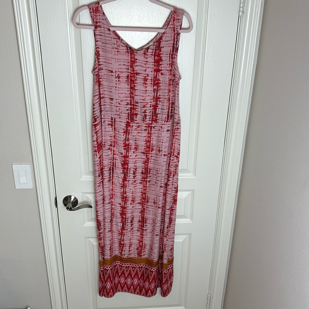 Beachlunchlounge Womens Pink Coverup Swim/Beach/Maxi Dress